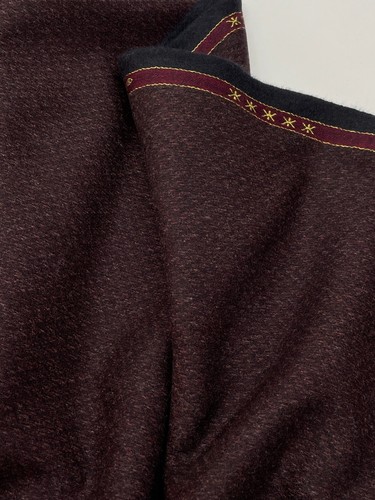 Burgundy Red ERMENEGILDO ZEGNA Jacket Fabric Cashmere Wool TROFEO Twill 1.10 m - Picture 12 of 17