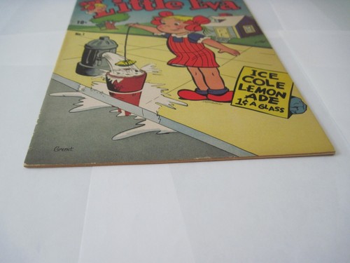 Cómic Little Eva Key Issue #1 1958 I. W. con cubierta con soporte de limonada - granet - Imagen 9 de 11