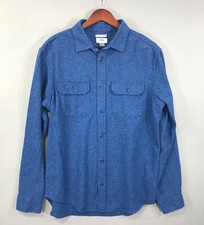 Old Navy Shirt Men's Large Blue Regular Fit Button Down Long Sleeve Cotton Woven