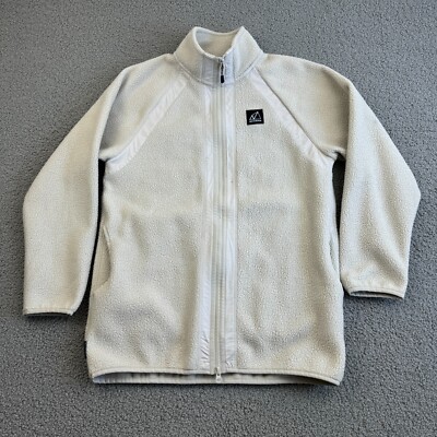 New Balance Jacket Womens Small Cream Full Zip All Terrain
