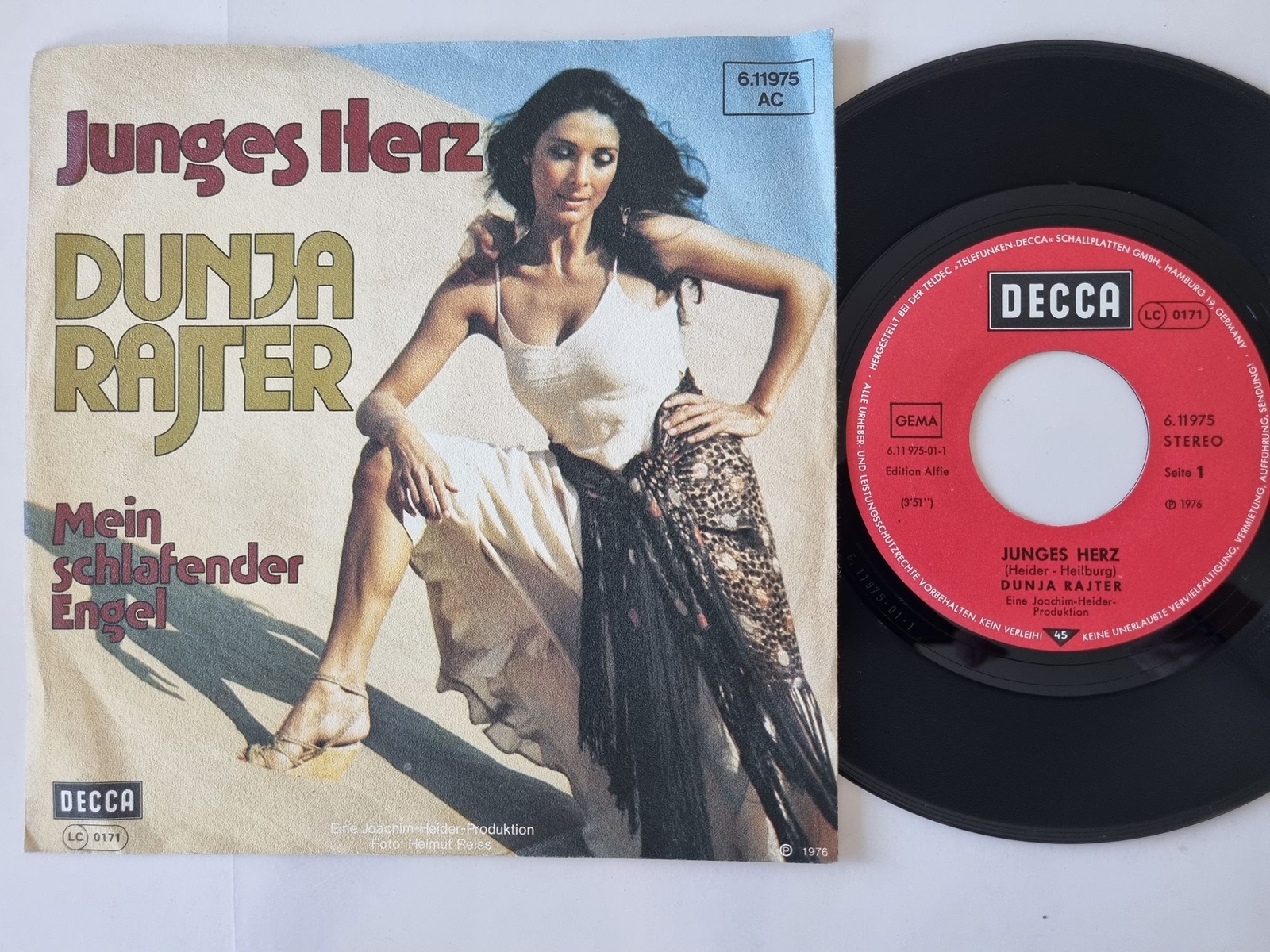 Dunja Rajter - Junges Herz 7'' Vinyl Germany