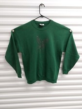 Vtg Lee Sweatshirt Green Angel Made in USA XL