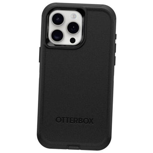iPhone 15 Pro MAX (Only) Defender Series Case - BLACK, Screenless, Black