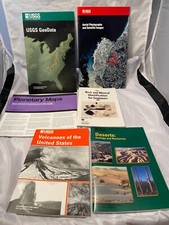 USGS Lot of 4 Geodata Volcanoes of the US Deserts Planetary Maps Rocks Minerals