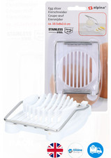 EGG SLICER STAINLESS STEEL BOILED EGG CUTTER MULTI-PURPOSE KITCHEN - NEW!
