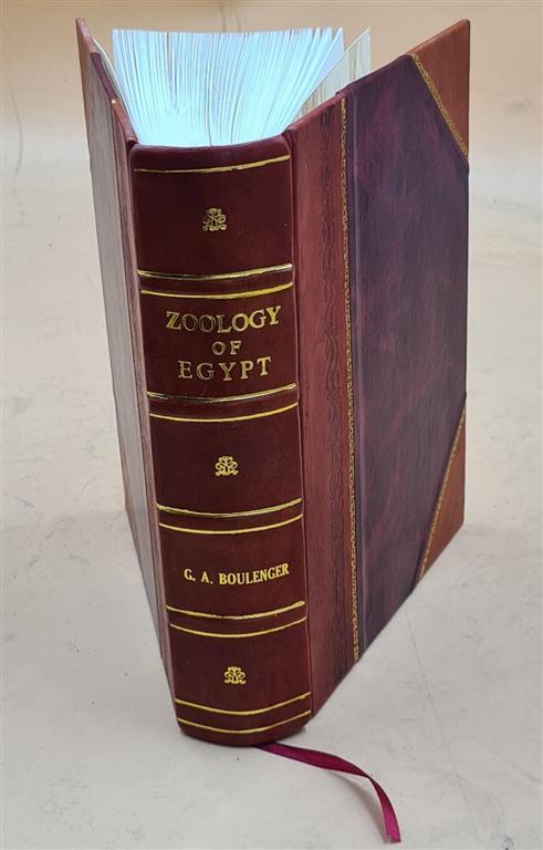 Zoology of Egypt Vol 3 Leather Bound Text with Maps
