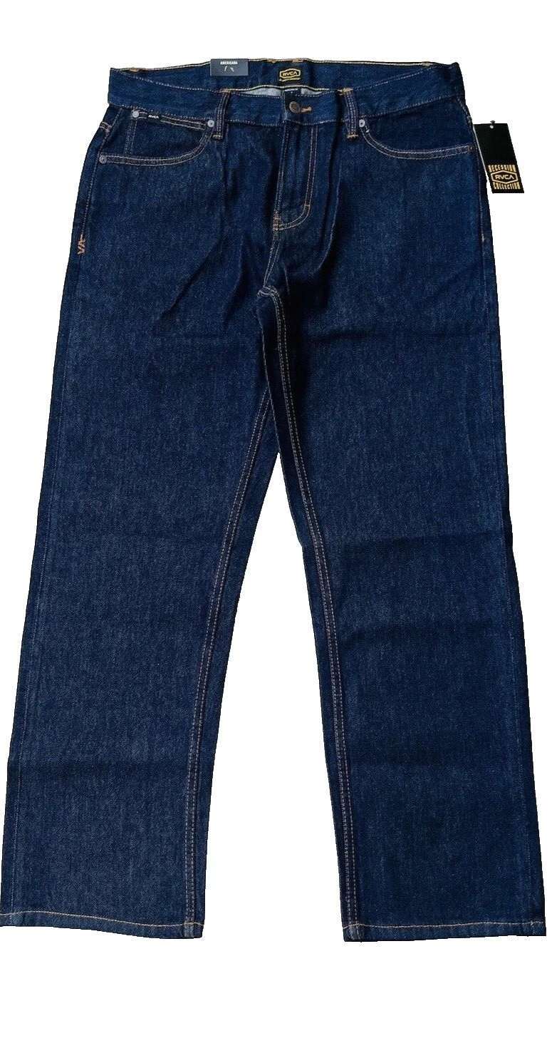 Pantalones de mezclilla de algodón RVCA para hombre
