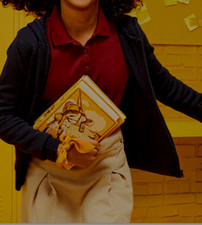 New $34.00 CHAPS Knitted Girls Hooded Navy Sweater Zip Front 2 Pockets Size: 7