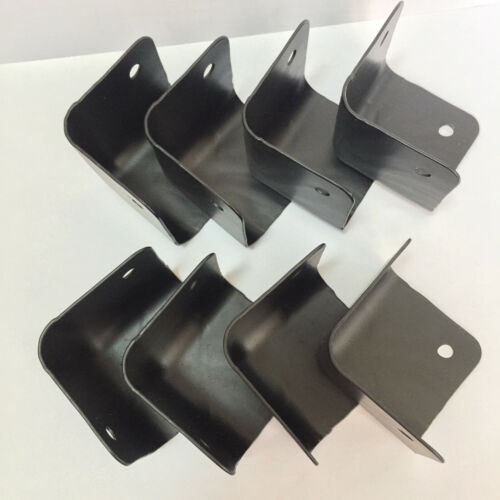 8pcs Black Speaker Box Thickened Metal Corner Pieces Car Home and DJ 47x47x47mm - Picture 1 of 6