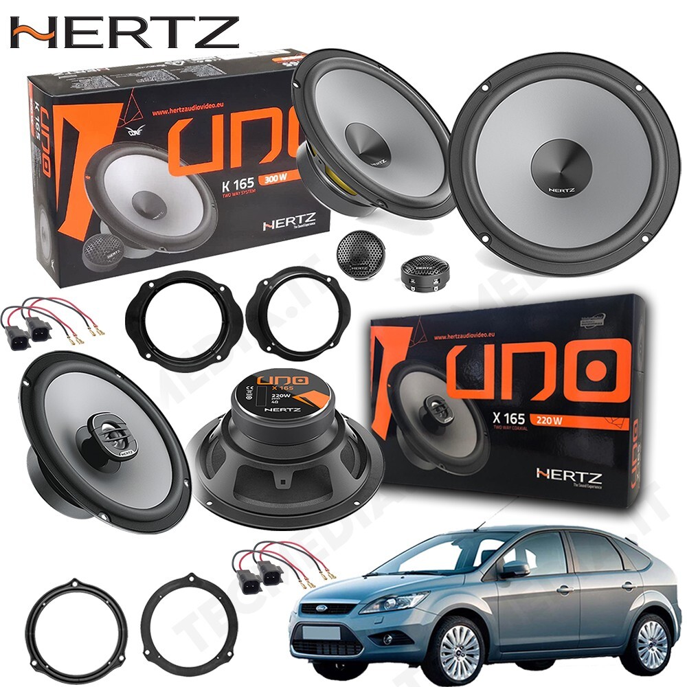 Kit 6 Casse Hertz K165 X165 per Ford Focus II | Audio Auto Premium
