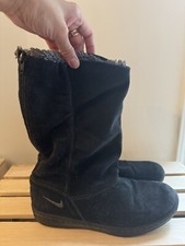 Botas de invierno Nike holgadas de gamuza azul movimiento sensorial EE. UU. 6,5