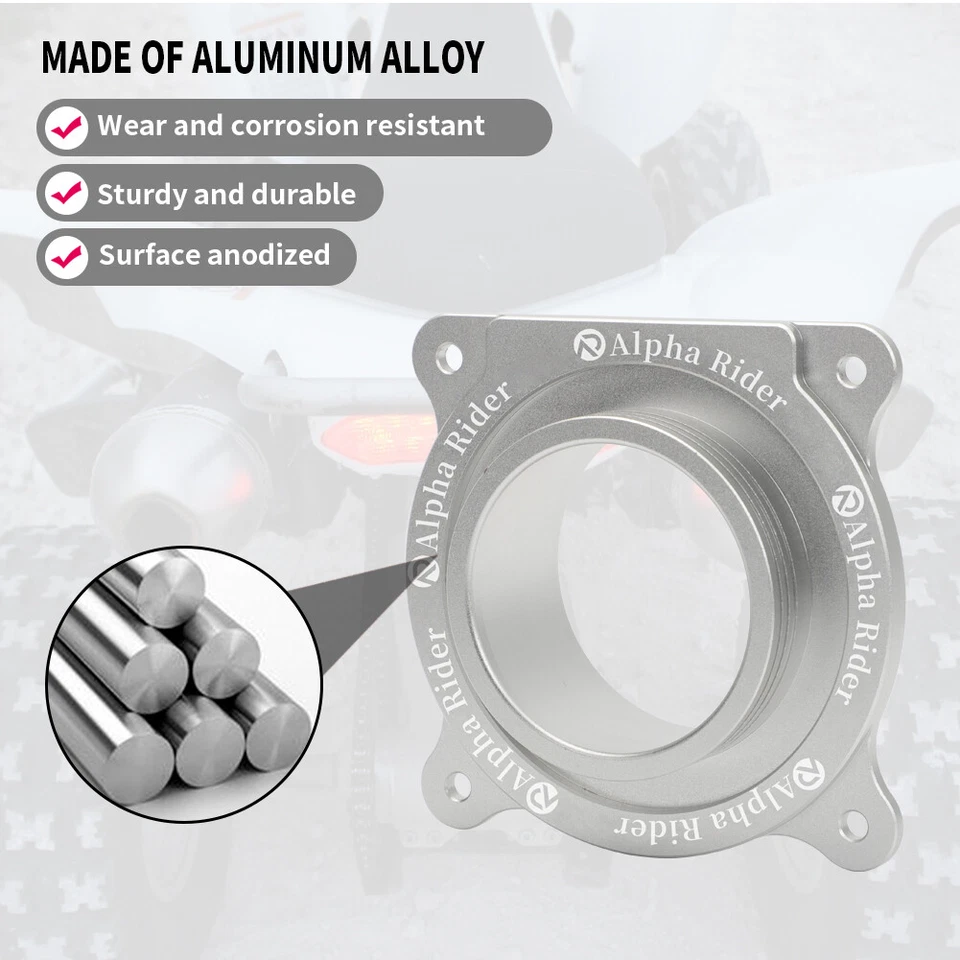 Limpiador de admisión de filtro de aire Pro Flow + adaptador para Yamaha Raptor 700 700R 2006-2021 Foto 3 de 4