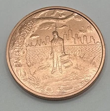 1 oz Copper Round Bankster Justice