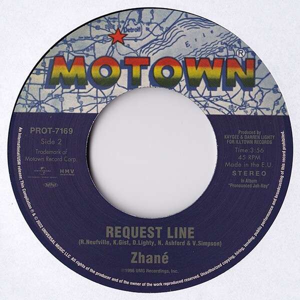 Zhane / Hey Mr. D.J. / Request Line 2022 Japanese 7in Motown