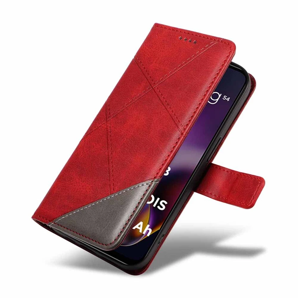 For Motorola Moto G54 G34 G14 E13 G13 G04 Flip Wallet Leather Phone Case Cover - Image 2 of 4
