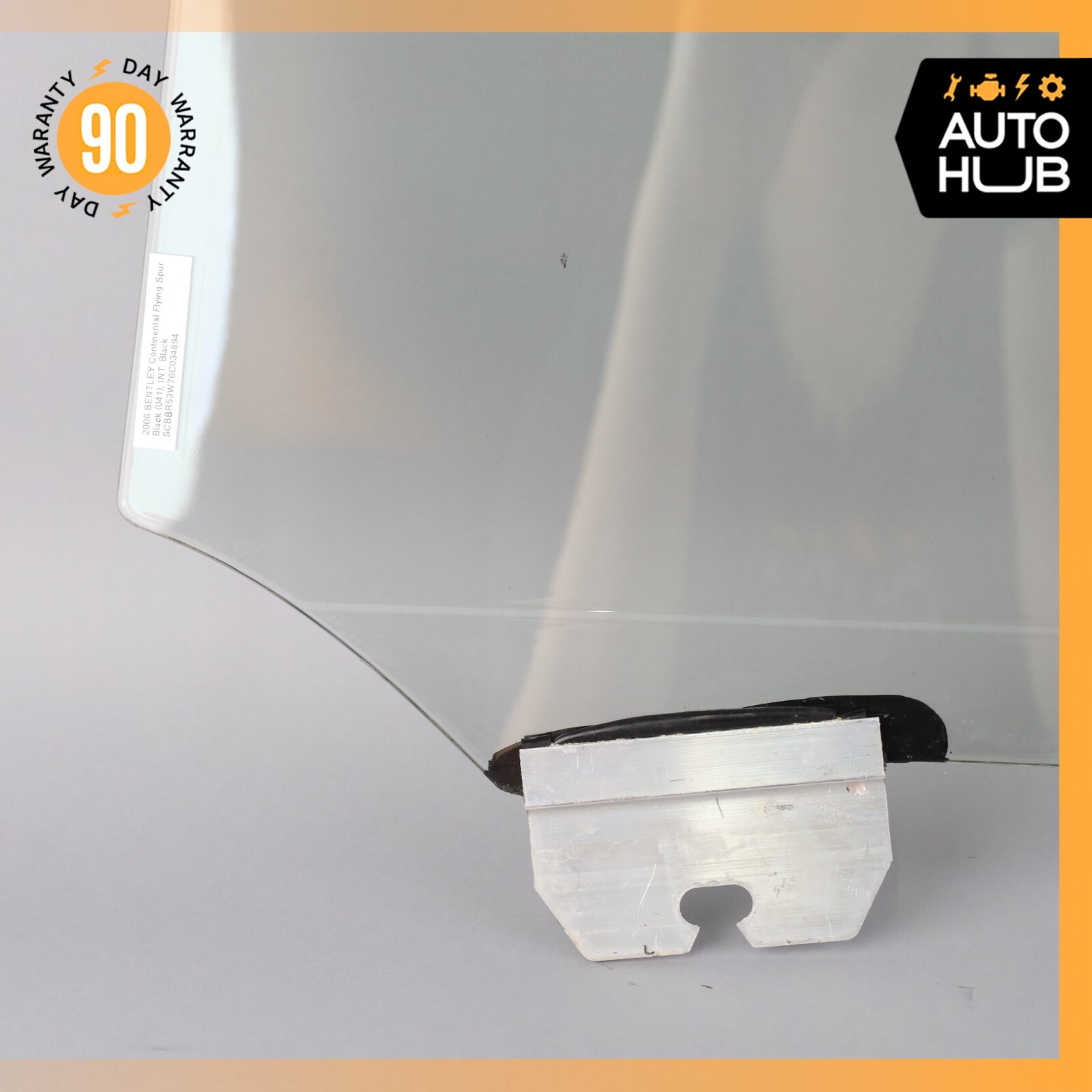 06-13 Bentley Continental Flying Spur Rear Right Side Door Window Glass OEM 76k