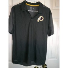 Nike NFL Washington Redskins Dri-FIT Performance Polo Shirt Gray Medium