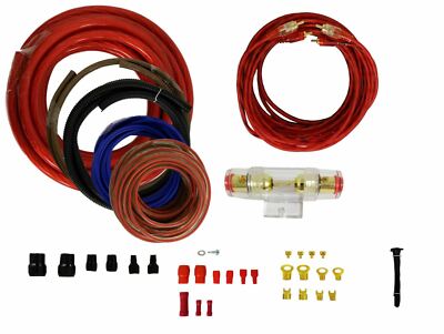 6 Gauge Amplfier Power Kit for Amp Install Wiring Complete RCA Cable Red 1000W