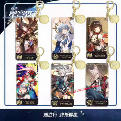 Anime Honkai: Star Rail Sunday Acrylic Keychain Backpack Pendant Decor Gift