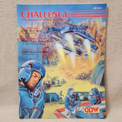 GDW Challenge Science Fiction Gaming Magazine 1989 Issue 37 Excellent