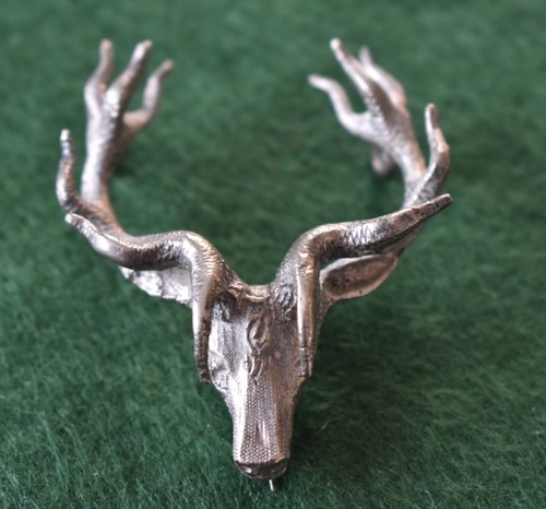 The Seaforth Highlanders Officer's 3-Piece Silver Glengarry badge - Bild 5 von 9