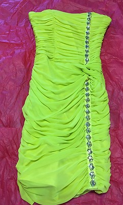 bebe lime green dress Spaghetti Straps Dark Green Formal Dresses with Split main image 0