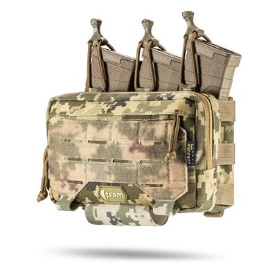 AK AR Triple Mag Pouch Admin Panel MM14 Pixel MOLLE NIR Cordura Tactical