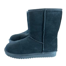 Koolaburra by Ugg Suede Faux Fur Lined Koola Short Winter Boot Classic NEW 8