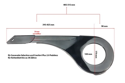 NICHT ANGEGEBEN Fahrrad Kettenschutz Rahmen Schutz Saxonette Selection Comfort Plus Verstellbar