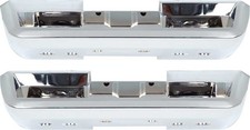 Dart Barracuda Valiant 1964-66; bases de reposabrazos trasero cromadas; par