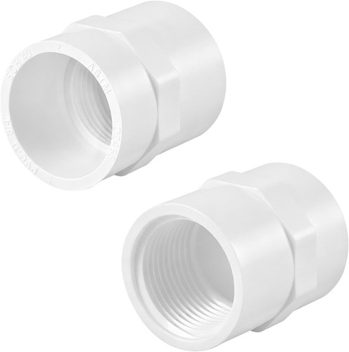 2 Pack 2" PVC Female Adapter, Schedule 40 (Socket X NPT Female) - PVC Fittings