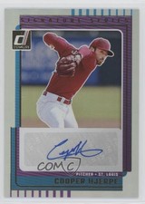 2025 Panini Donruss Signature Series Cooper Hjerpe #SG-CHJ Auto 5sb