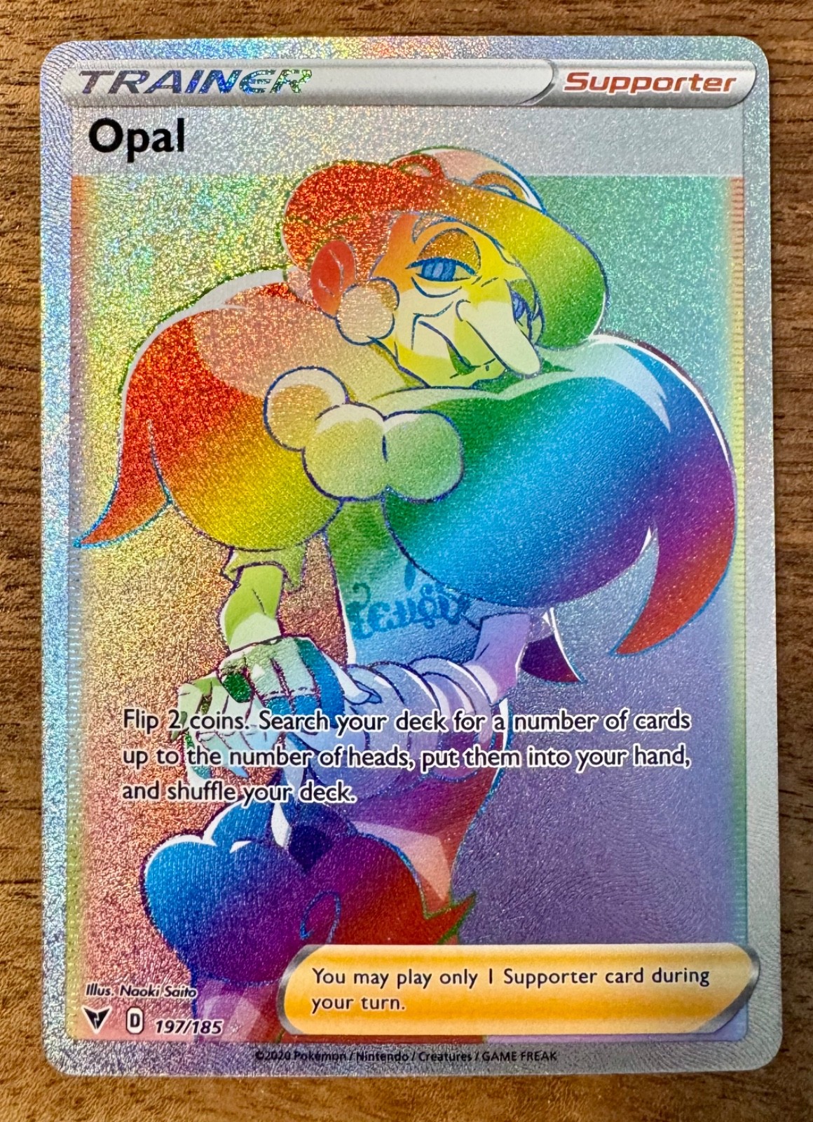 Opal (Secret) Secret Rare SWSH04: Vivid Voltage 197/185 NM