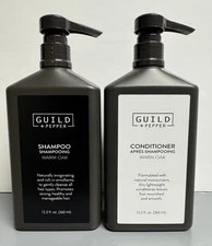 2 PACK Guild + Pepper Warm Oak Shampoo & Conditioner Combo Set Bundle 360ml New