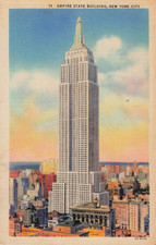 Vintage Postcard, Empire State Building, New York City, NYC,  NY*