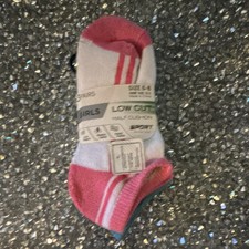 Girls 3pk Crew Socks 6-8 She Size 10-3