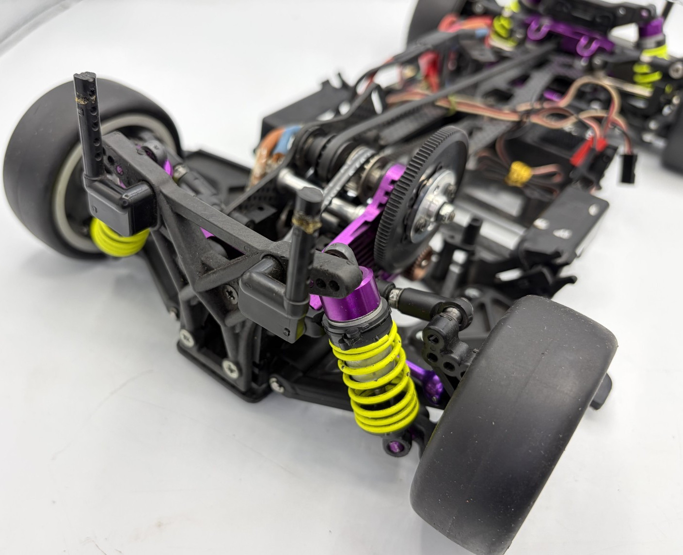 For parts HPI RS4 PRO2 carbon chassis with ESC and motor