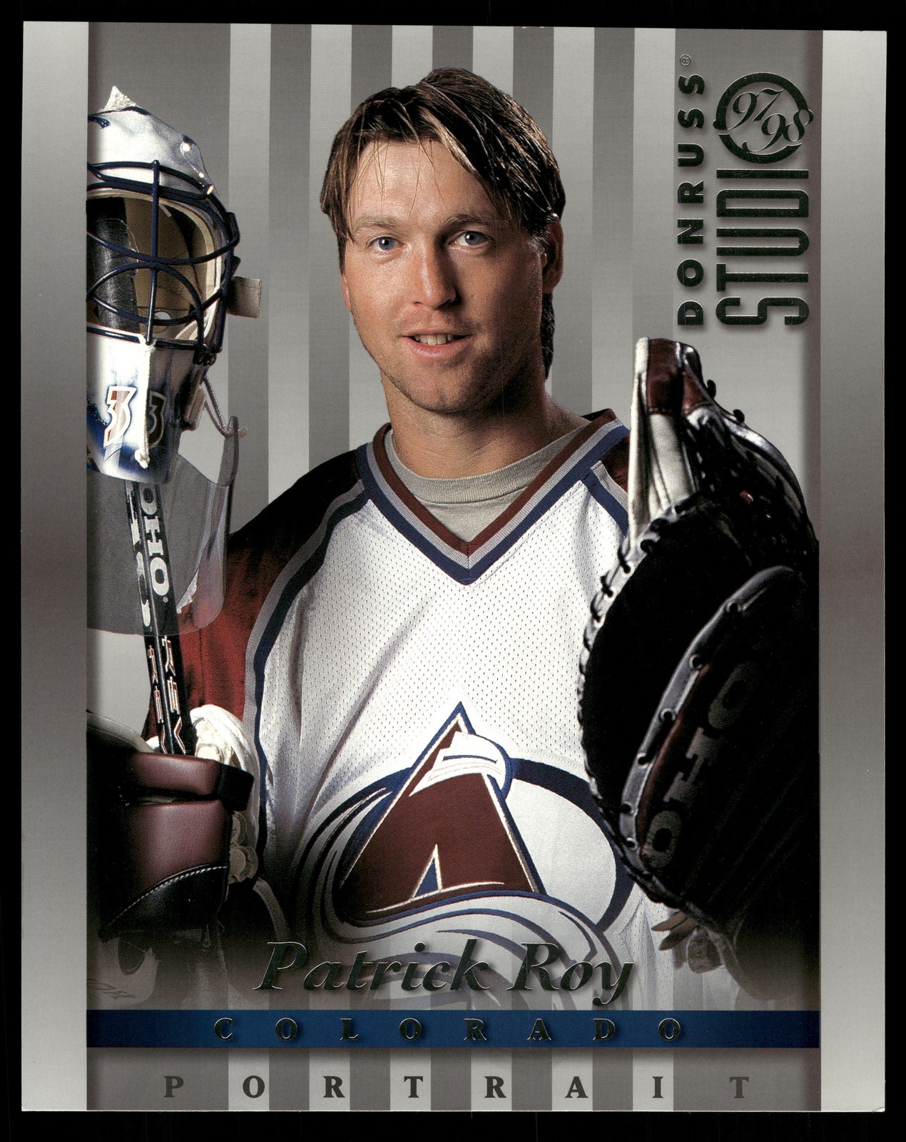 Patrick Roy 1997-98 Studio Portraits 8x10 #7 Colorado Avalanche