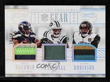 2016 National Treasures Holo Silver Prime 10/10 Allen Robinson Doug Baldwin 5ov