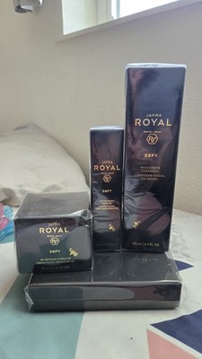 JAFRA  ROYAL DEFY Set 3 Pcs New & Sealed  day, night,  +cleanser reg. 180.00