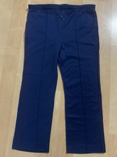 VINTAGE 80s Nike Sportswear Mens Sz M Pull On Sweatpants Cuff Waistband Navy