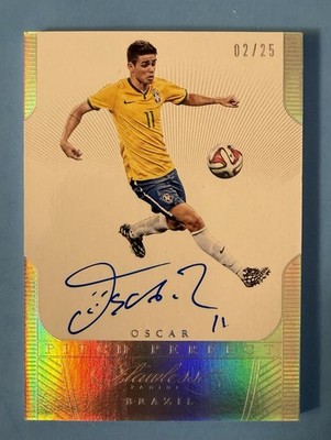 2015-16 Panini Flawless Pitch Perfect Oscar On Card Auto 02/25 SP Brazil