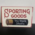 VINTAGE SPORTING GOODS SHELL MOTOR OIL PORCELAIN SIGN