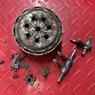 1980 Suzuki RM125 clutch Shift Forks Misc Parts Lot Vintage AHRMA mx PVMX RM100