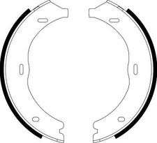 HELLA BREMSBACKENSATZ FESTSTELLBREMSE passend für MERCEDES-BENZ EQV EVITO MARCO