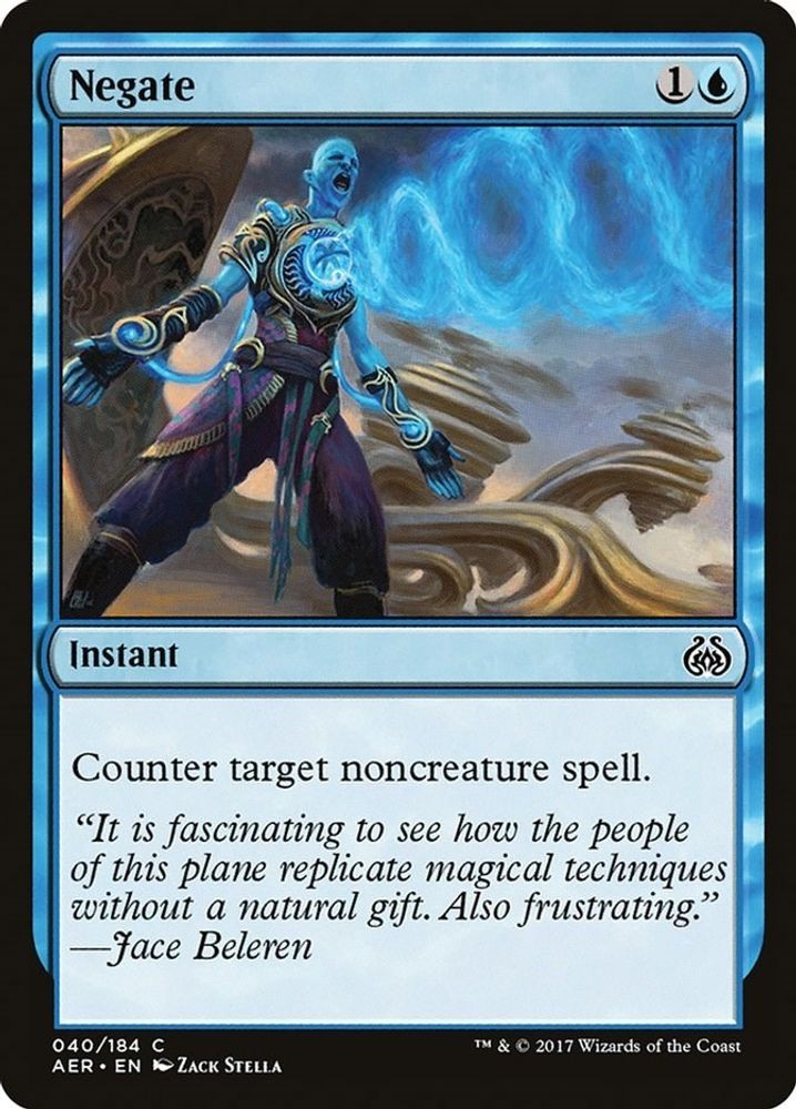 2017 Magic: The Gathering: Aether Revolt - Negate (#40, C, Near Mint)