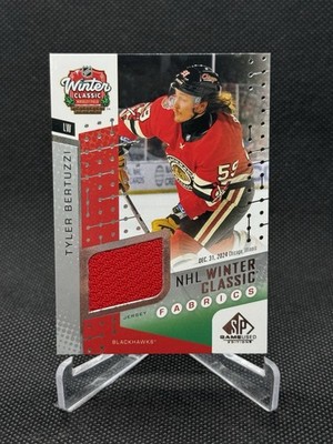 2025-26 SP Game Used Winter Classics Fabrics TYLER BERTUZZI Jersey Blackhawks