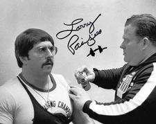 Larry Pacifico auto/signed 8x10 photo IPF Powerlifting Legend Rare COA LOOK!