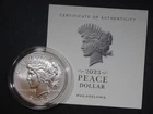 2023 P Peace Silver Dollar $1 Uncirculated W/ Box & COA - SKU#602