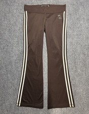 Vintage Y2K Abercrombie Fitch Sweatpants Track Pants Medium Flared Striped Flaws